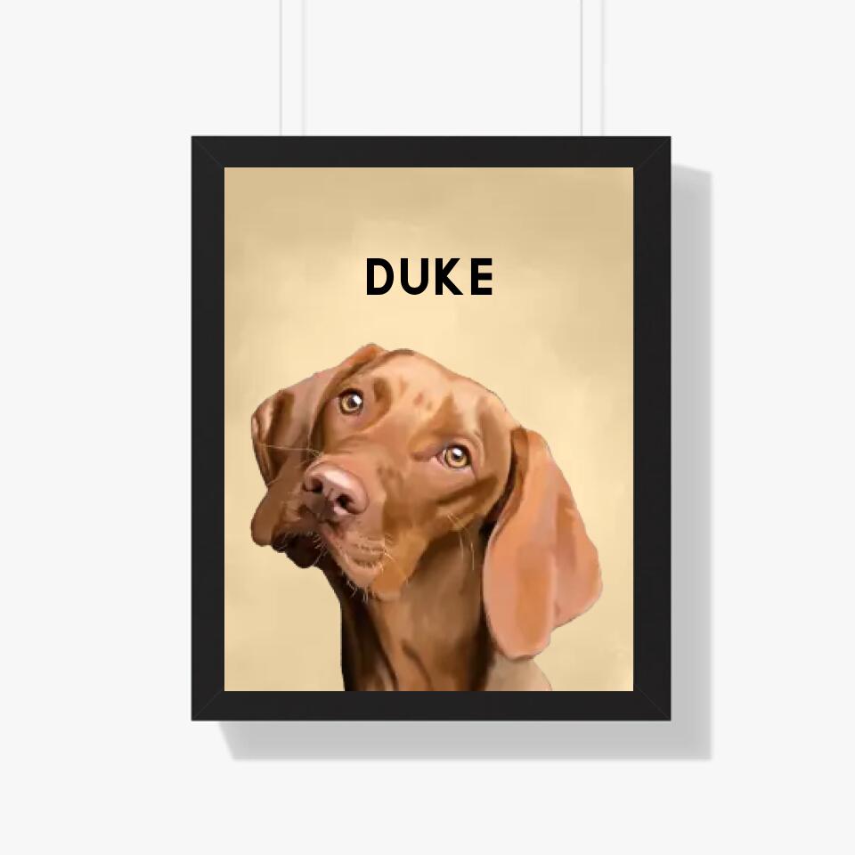 Custom Dog Portrait | Pet Art Painting From Photo By Professional Artist